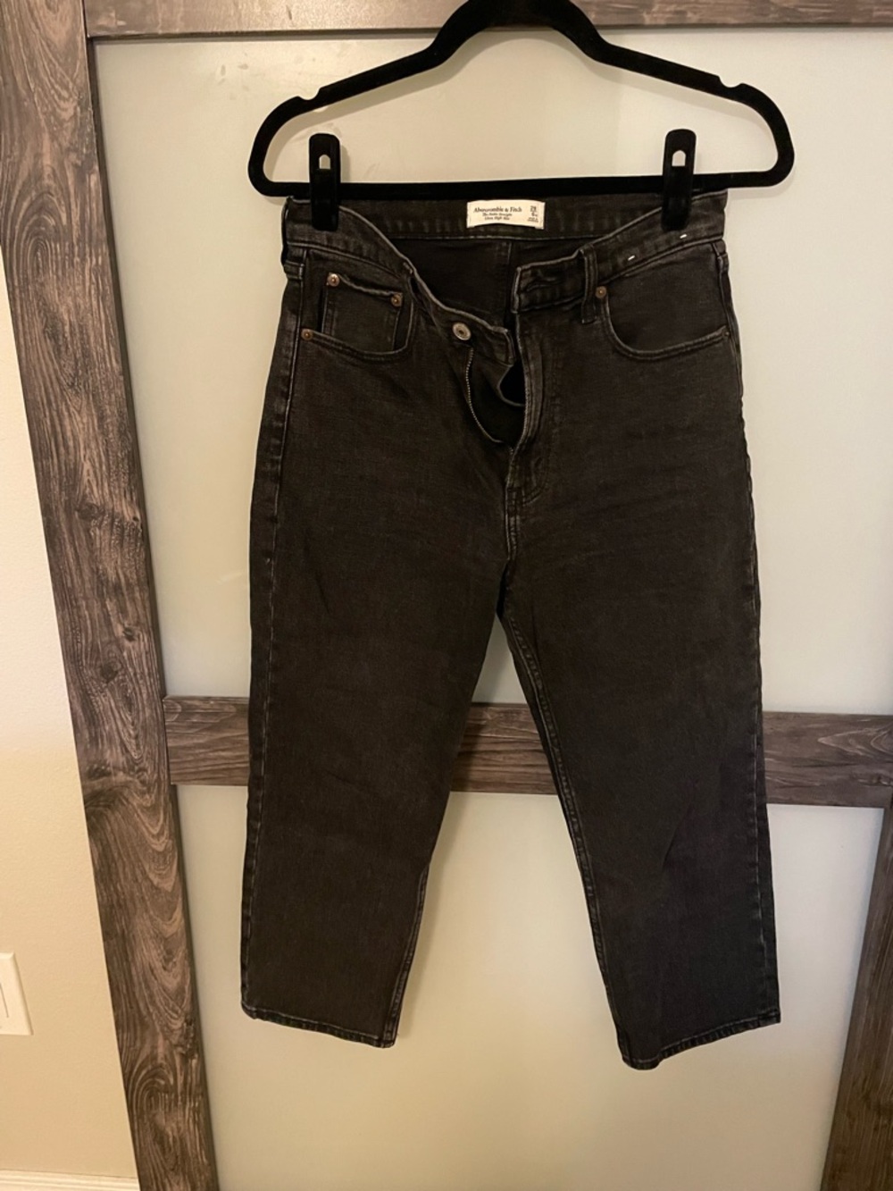 Abercrombie & Fitch Black Relaxed Men's Jeans